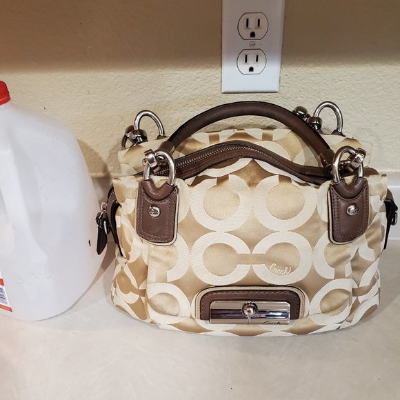 Coach Handbags - Not For Sale Rare Coach Kristin Signature C's Khaki Shoulder Bag Purse